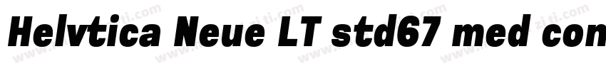 Helvtica Neue LT std67 med cond字体转换